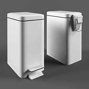 Wess Aneth Garbage Can: Pedal, 5L Capacity 3D model image 1 