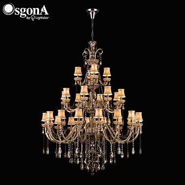 Modern Crystal Chandelier Luxe Design 3D model image 1 
