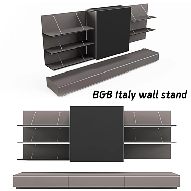Italian B&B Wall Stand 3D model image 1 