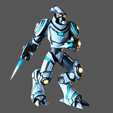 Protos Warrior: Ultimate Battle Robot 3D model image 1 