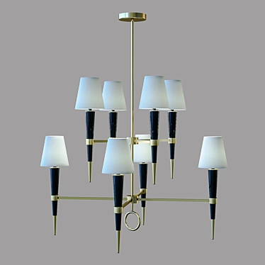 Elegant Highfield Chandelier: Illuminate in Style 3D model image 1 