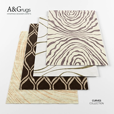 Curves Collection Carpets by A&G Rugs 3D model image 1 
