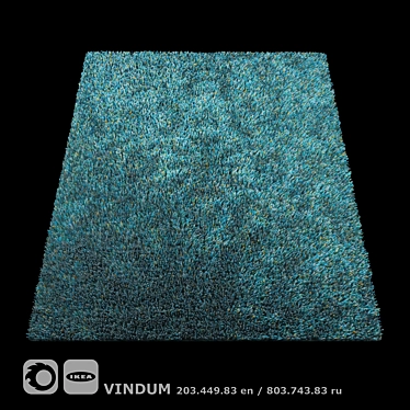 Luxury Long Pile Vindum Rug 3D model image 1 