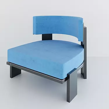 Elegant Comfort Baltus Armchair 3D model image 1 