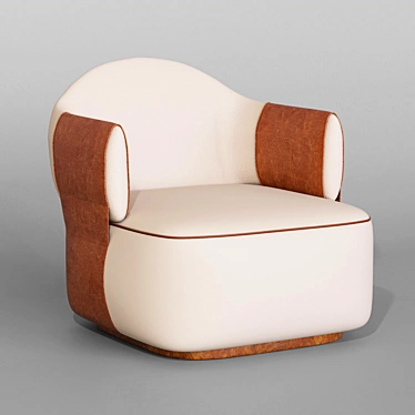 Elegant Comfort: Luxury Chair 3D model image 1 