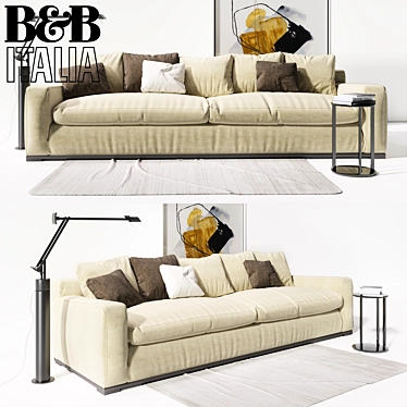 Modern Sofa Set with Imprimatur Design 3D model image 1 