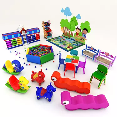 Play and Learn Kindergarten Set 3D model image 1 