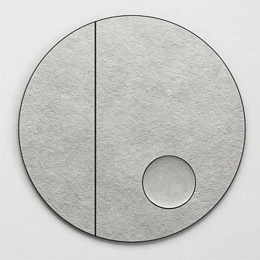 Sleek Circle: Archimede Mirror 3D model image 1 