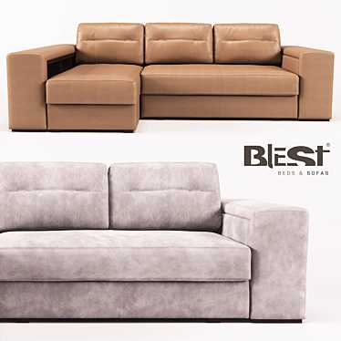 OM Bar Corner Sofa in the configuration BKHR-AMR-2TML-BML from the manufacturer Blest TM