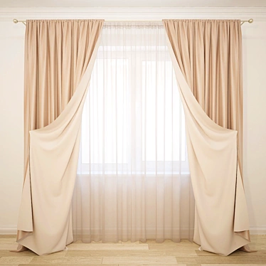 Shadow Curtains 3D model image 1 