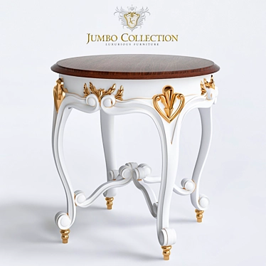 Charming French Countryside Side Table 3D model image 1 