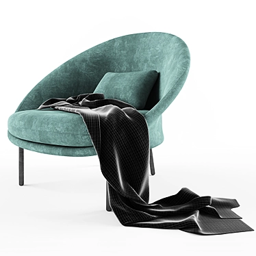 Elegant Comfort: C170D Armchair 3D model image 1 