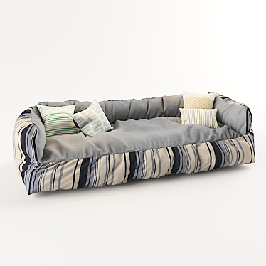 Comfort Haven Fabric Sofa 3D model image 1 