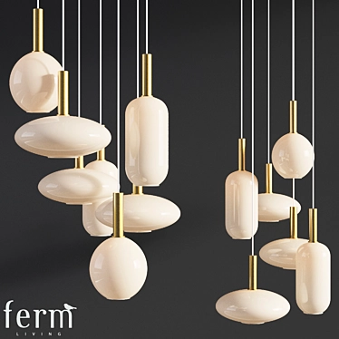 Customizable Pendant Light Set - Ferm Living 3D model image 1 