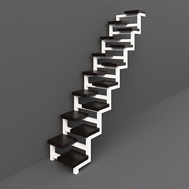 Title: Ultimate Reach 2300mm Ladder 3D model image 1 