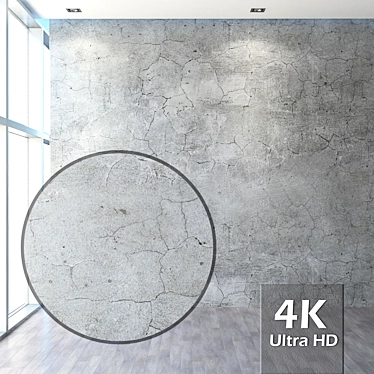 Cracked Wall Texture 3D model image 1 