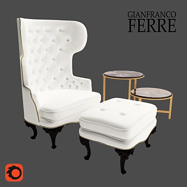 Luxury Gianfranco Ferre Home Set 3D model image 1 