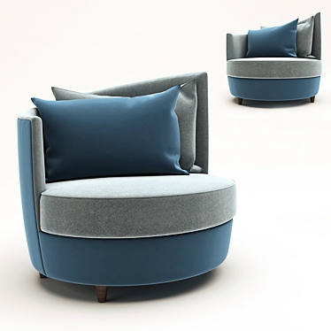 Elegant LeComfort Armchair 3D model image 1 