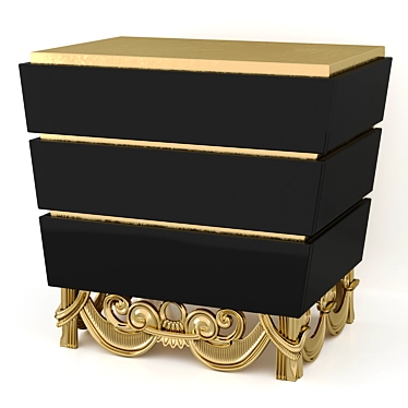 Elegant Nightstand - Rozzoni Mobili MIKADO MK-144 3D model image 1 