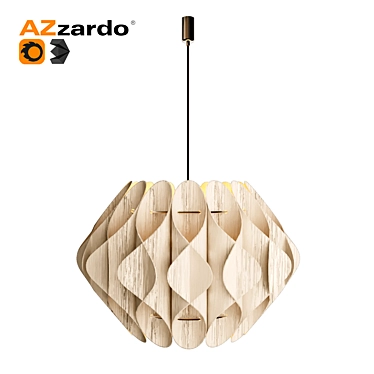 Azzardo Ruben L 100x65cm Pendant 3D model image 1 