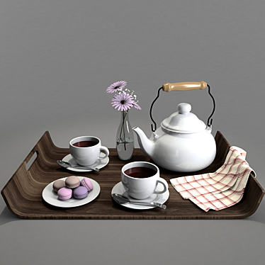 Teapot Tray - 3D Models Available 3D model image 1 