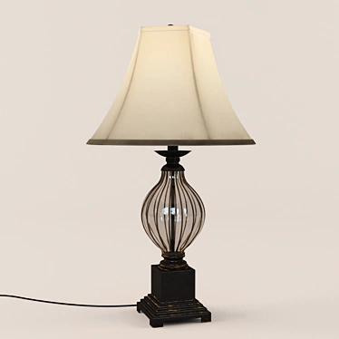 Elegant Ondreya Table Lamp Set 3D model image 1 