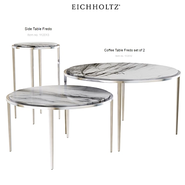 EICHHOLTZ Fredo Coffee & Side Tables 3D model image 1 