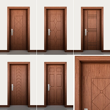 Versatile Door Collection 3D model image 1 