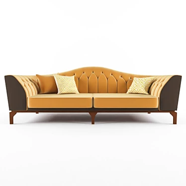Luxe Velvet Lima Sofa 3D model image 1 