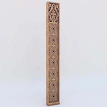 Elegant Islamic Ornament: Detailed & Shaded 3D model image 1 