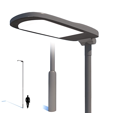 Sleek Urban Lamp 3D model image 1 