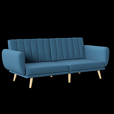 Elegant Brittany Linen Sofa 3D model image 1 