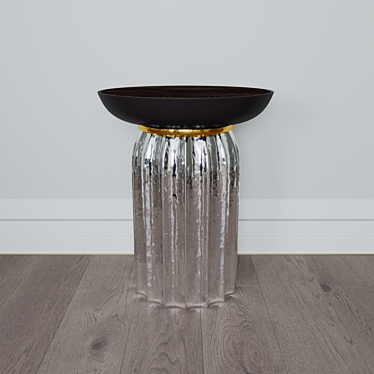 Modern Wood Stool | 44x44x56cm 3D model image 1 