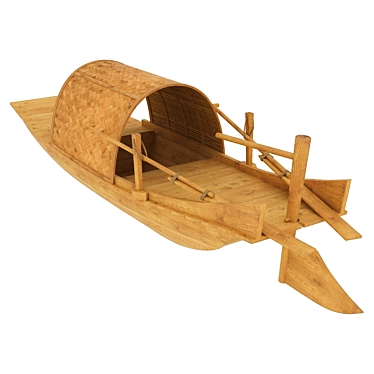 Classic Chinese Boat 3D model image 1 