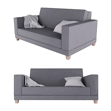 Elegant Cosima 2-Seater Sofa 3D model image 1 