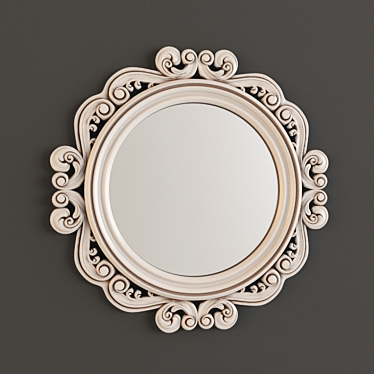 Carved Frame Mirror 3D model image 1 