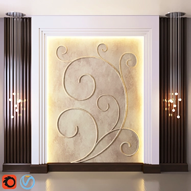 Elegant Home Decor Accent 3D model image 1 