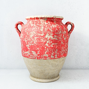 Antique-inspired Avignon Ceramic Vase 3D model image 1 