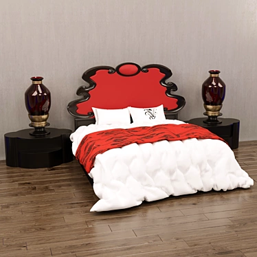 Luxury Corona Render Bedroom Set 3D model image 1 