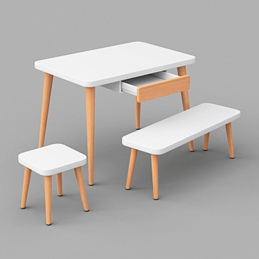Creative Space Table: KKhome Masterpiece 3D model image 1 