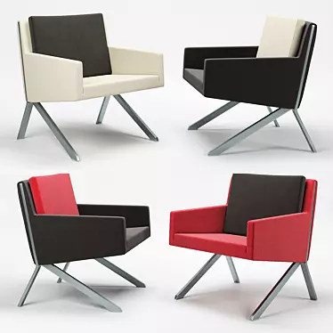 Theo Armchair: Timeless Elegance & Comfort 3D model image 1 