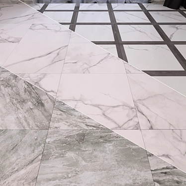 Luxury Marble Floor Set 3D model image 1 