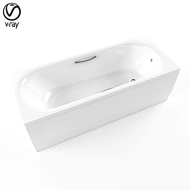 Opulent Twyford Opal Bath Set 3D model image 1 