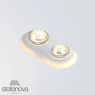 Stellanova Integrated Ceiling Spotlight 3D model image 1 