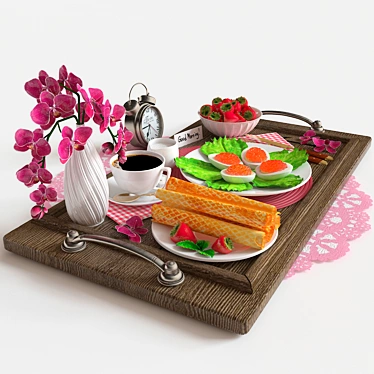 Morning Bliss Decor Set 3D model image 1 