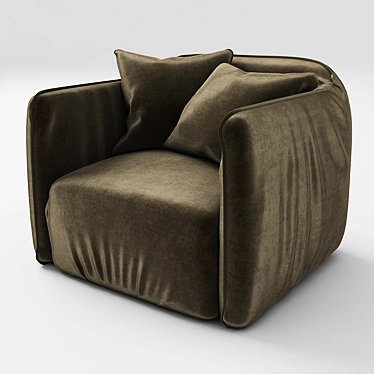 Modern Cozy Armchair 04 3D model image 1 