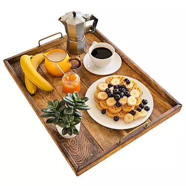 Morning Delight: Breakfast Essentials 3D model image 1 