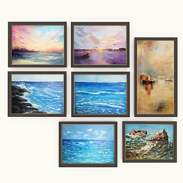 Set of sea landscapes