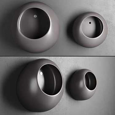 Ceramica Cielo Ball: Stylish Ceramic Urinal 3D model image 1 