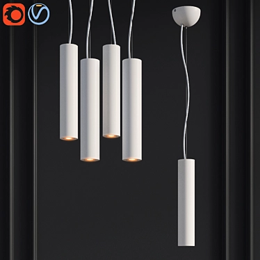 Favorite 1964-1P Pendenti Fixture 3D model image 1 